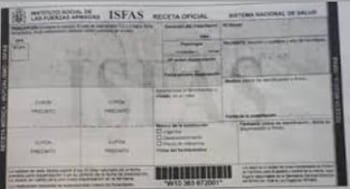 Receta electrónica en ISFAS