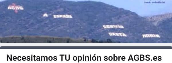 Formulario opinión gestión AGBS.es
